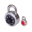 Combination lock with stainless steel cover, multiple colors